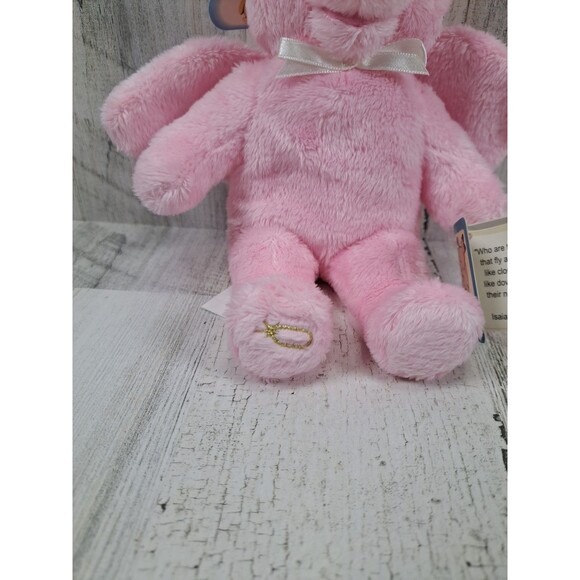 Holy Bears Plush Penny the Pig Angel  Stuffed Animal Toy Pink Wings Tags 2006 - Picture 7 of 12
